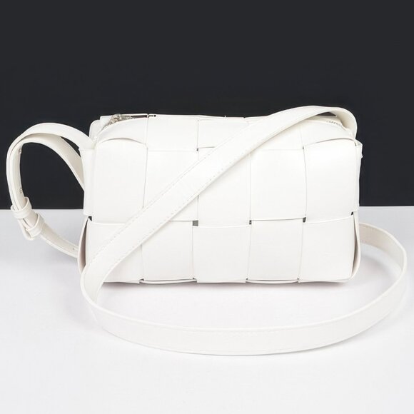 Faux Leather Braided Zip Bag - Picture 7 of 7